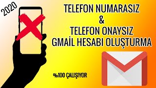 TELEFON NUMARASIZ GMAİL HESABI AÇMA  TELEFON ONAYSIZ  2024 [upl. by Anirdnaxela]