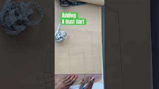 How to add a bust dart to your Bodice block patternmaking sewingpattern [upl. by Sjoberg]