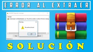 ✅ Cómo Solucionar el Error de Winrar que No Deja Extraer Archivos [upl. by Inamik]