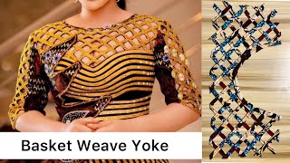 How to make a PERFECT BASKET WEAVE YOKE BASKET YOKE  beginners friendly [upl. by Esinev]