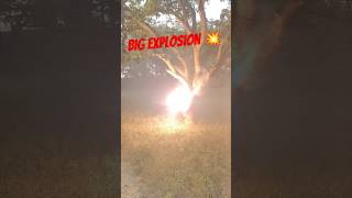 Big explosion Fireworks fireworks chhathpuja chhath bomb shorts viralshort viral [upl. by Ailecec]