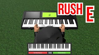 rush e but its actually EASY  Roblox Piano Sheets [upl. by Sander]