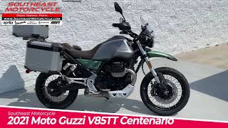 2021 Moto Guzzi V85TT Centenario [upl. by Nodnahs]