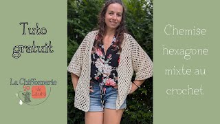 Tuto Crochet  Créez Votre Gilet Hexagone Facilement  Idéal pour Débutants [upl. by Iarised]