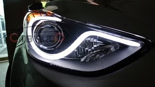 HYUNDAI ELANTRA LED BAR FAR HEADLIGHT [upl. by Maure]