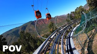 Alpine Coaster POV Glenwood Caverns Adventure Park  Riding Down a Mountain in Colorado [upl. by Nylesaj]