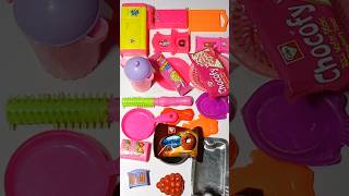 Satisfying Video  Diy Unboxing amazing Plastic Full Kitchen Set  Kitchen Set 19 shorts asmr [upl. by Wini]