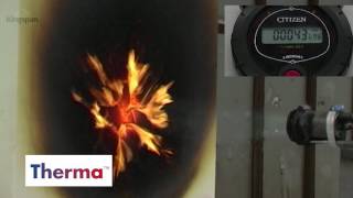 Kingspan Therma 60 sec fire test [upl. by Bollinger]