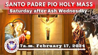 Catholic Mass Today Live at Santo Padre Pio National Shrine  Batangas 17 Feb 2024 7am [upl. by Orlantha800]