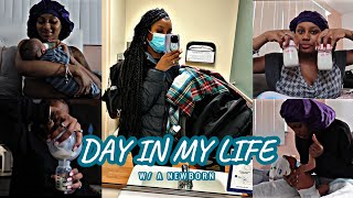 REALISTIC DAY IN MY LIFE WITH A NEWBORN  FIRST TIME MOM  Semaj Lesley [upl. by Benjamin]