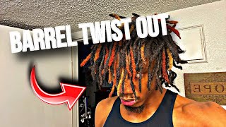 BARREL TWIST GOT MY DREADS LONGER viral trending dreads retwistlock dreadhead [upl. by Rennerb]