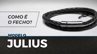 Como Funciona o Fecho  Pulseira Masculina  Julius [upl. by Kipp]