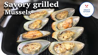 How To Make Savory Grilled Mussels  Inihaw Na Tahong [upl. by Ojillek40]