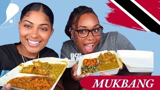 Trying Trini Food In Kingston Mukbang [upl. by Ynoffit]