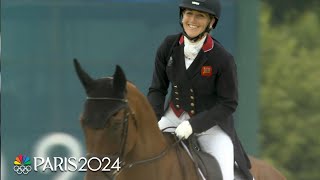 Laura Collett performs DAZZLING eventing dressage routine  Paris Olympics  NBC Sports [upl. by Kitarp403]