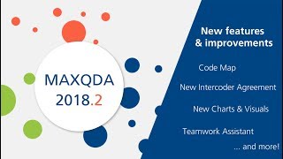 MAXQDA 20182  Free Update  More than 30 new features [upl. by Marijn835]