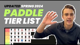 Our NEW Pickleball Paddle Tier List for Spring 2024  Rackets amp Runners [upl. by Ivan]