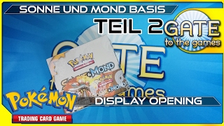 Pokemon Sonne und Mond Booster Display Teil 2 Opening Unboxing Pokémon Karten SM1 [upl. by Hartwell]