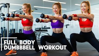 Aerobic Exercise Full Body Workout with Dumbbells for Strength [upl. by Eecats]