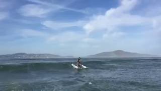 Schiller Water Bike on Rough Water In the San Francisco Bay [upl. by Aramenta786]