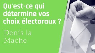 Questce qui détermine vos choix électoraux [upl. by Jarrett199]