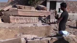 Oakville Stone  Quarry and Splitting Techniques [upl. by Oirevas812]