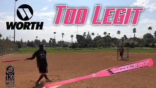 2024 Worth Legit XL Highlighter USSSA Softball Bat Review  Gordo Life Softball [upl. by Gninnahc]