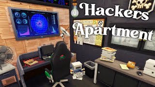 Hackers Apartment with a SECRET hideout  The Sims 4 Speedbuild [upl. by Wavell]