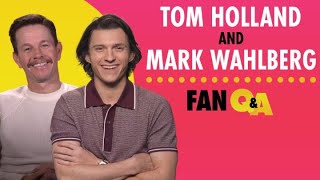 Tom Holland and Mark Wahlberg Answer Fan Questions  IMDb [upl. by Cockburn]