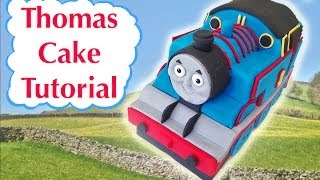 Thomas Train Birthday Cake HOW TO COOK THAT Ann Reardon 3D fondant [upl. by Spanos]