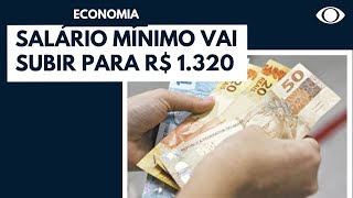 Salário mínimo vai subir para R 1320 a partir de maio [upl. by Euhc796]