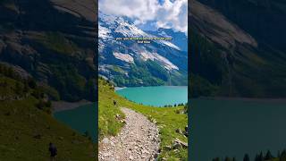 📍 Oeschinensee Switzerland kandersteg switzerland travel hike [upl. by Idelson]