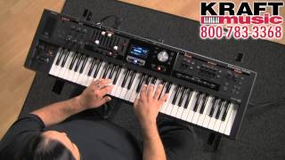 Kraft Music  Roland VCombo VR09 Keyboard Demo with Ed Diaz [upl. by Novets]