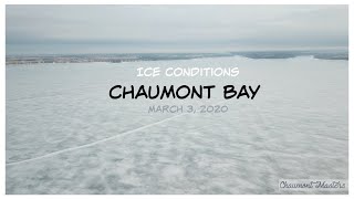 Chaumont Bay Ice conditions 332020 [upl. by Drewett]