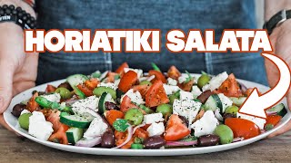 Traditional Greek Salad Recipe aka the Horiatiki Salata [upl. by Dosi]