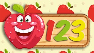 Learn Numbers with Apple  Learn Numbers in Garden [upl. by Kennie866]