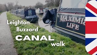 Walking the Grand Union Canal  Leighton Buzzard  UK Canal River Walk 🇬🇧 [upl. by Enylodnewg]