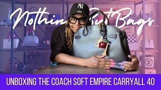 Unboxing the Coach Soft Empire Carryall 40 coachempire coachempire40 [upl. by Zillah]