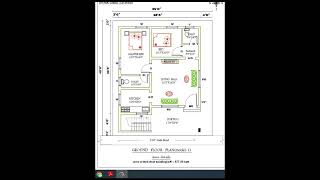 east facing house plan I 28 x 31 ground floor vastu plan I 2bhk plan I civil engineering drawing [upl. by Roux]