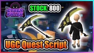 UGC LIMITED Cyber Killer Script  Collect Coins  Player ESP  Find Gun Yellow Opal Scythe [upl. by Antonin950]