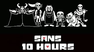 Undertale OST sans 10 Hours HQ [upl. by Ahsimot124]