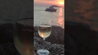 Drinking Malvazija Wine In Croatia Cavtat🇭🇷🇭🇷 croatia explorethebeautyofnature travel [upl. by Remos345]