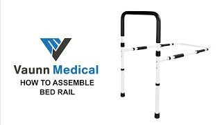 How to Assemble Vaunn Medical Bed Safety Rail [upl. by Robet383]