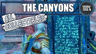 God of War Ragnarok  The Canyons All Collectible Locations Alfheim [upl. by Langille988]