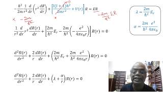 QM 403 Hydrogen atom problem Part 1 for zero angular momentum [upl. by Noskcaj]