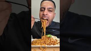 Spaghetti bolognese spaghetti bolognese mukbang eatingasmr asmr food eatingsounds eating [upl. by Ynej]