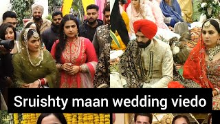 Sruishty Maan wedding with arsh bal viral viedo of wedding congratulations to beautiful coupleviral [upl. by Obadias]