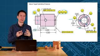 Datum Targets on a Cylindrical Feature [upl. by Anoyet]