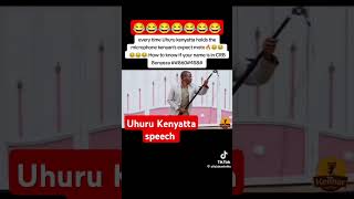 Uhuru Kenyatta speech kenya tanzania comedy [upl. by Atiuqram221]