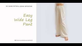 DIY  How to sew a pants using French seam  SEWING PATTERN [upl. by Cartwell]